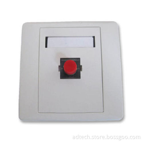 Fiber-optic Faceplate with 86 Types and One Port, Suitable for FC Simplex Adapter